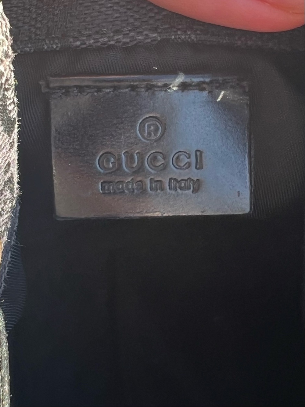Gucci GG Canvas Drawstring Pouch Black - Picture 7 of 8